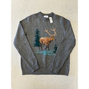 NWT* Old Navy SoSoft Crew Neck Sweater Medium Deer Graphic